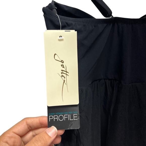 Gottex Profile Cruise Tutti Frutti‎ Swimdress One Piece Black - Picture 6 of 7